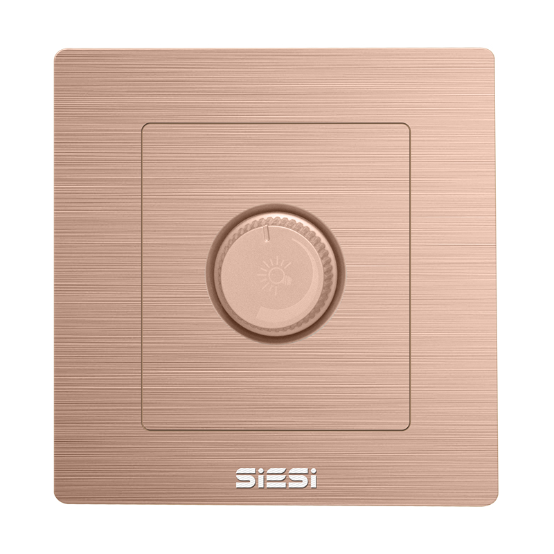 调光开关 250W/500W-V6玫瑰金-d88尊龙官方网照明官网